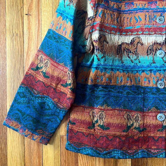 Vintage Western Tapestry Coat - Picture 2 of 10